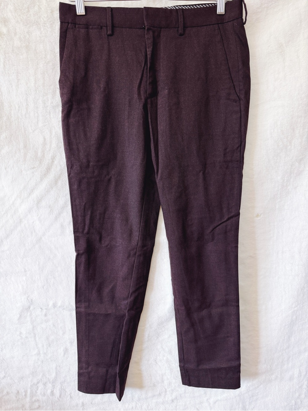 Express Rich Plum Men's Extra Slim Dress Pants